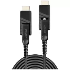 Image of LINDY Cable HDMI-Micro-D plug, HDMI-Micro-D plug 20 m Black 38321 HDMI cable