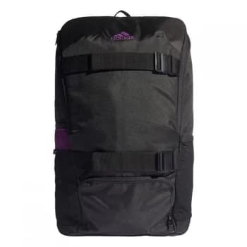 Image of adidas Manchester United ID Backpack Unisex - Black / Glory Purple