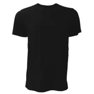 Image of Canvas Unisex Jersey Crew Neck T-Shirt / Mens Short Sleeve T-Shirt (L) (Black)