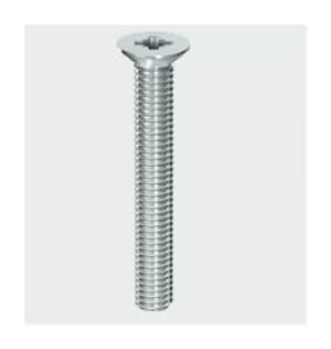 Image of TIMco 5025CPM Machine Screw PZ3 CSK BZP M5 x 25mm Box of 100