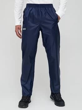 Image of Regatta Navy Pack It Over Trousers - S - blue