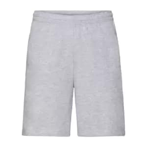 Image of Fruit Of The Loom Mens Lightweight Casual Fleece Shorts (240 GSM) (2XL) (Heather Grey)