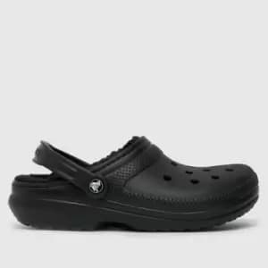 Image of Crocs Black Warm Lined Clogs Sandals