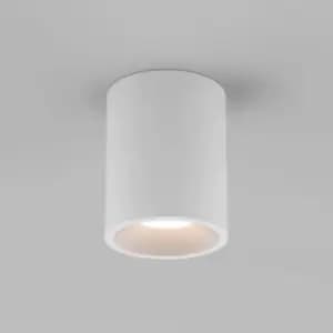 Image of Kos Outdoor Round Surface Mounted LED Downlight Textured White IP65