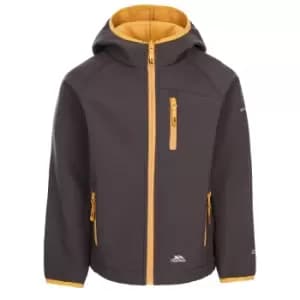 Image of Trespass Childrens/Kids Kian Softshell Jacket (7/8 Years) (Dark Grey)