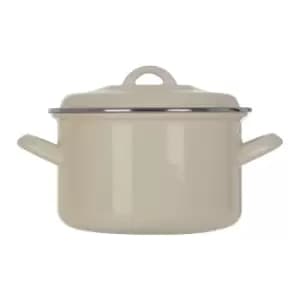Image of Premier Housewares Small Casserole Dish - White Enamel