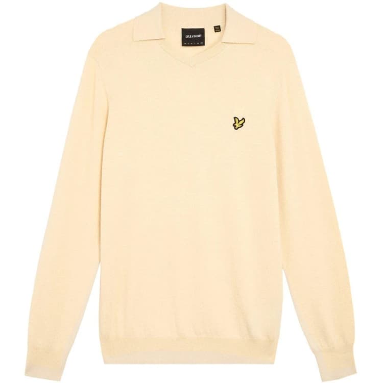 Image of Lyle and Scott Mens Crew Neck Jumper Drop Cloth male XL