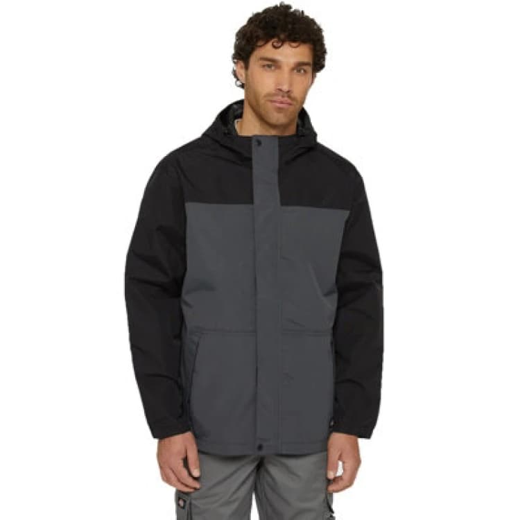 Image of Dickies Waterproof Rain Jacket - Grey Grey Med