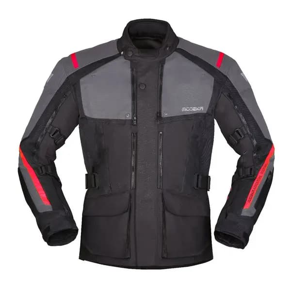 Image of Modeka Varus Jacket Black Dark Grey Size 2XL