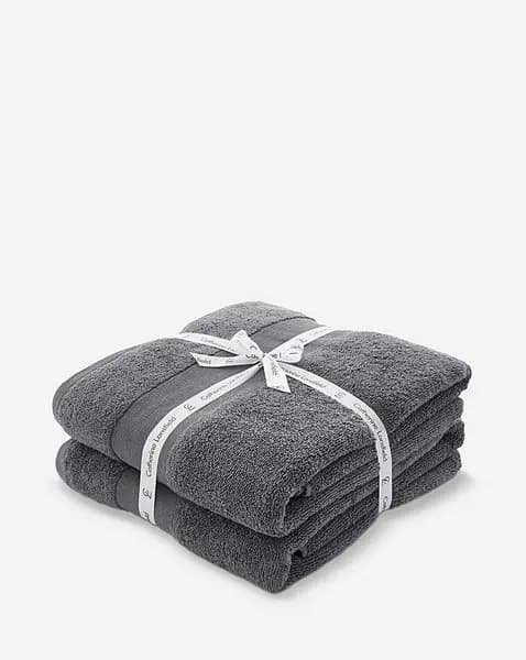 Image of Anti Bacterial Bath Sheet Pair Charcoal PAIR HH66801