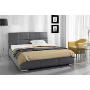 Image of Simplier Bed Super King Plush Velvet Grey
