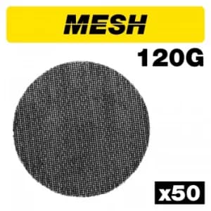 Image of Trend Mesh Random Orbital Sanding Disc 125mm 125mm 120g Pack of 50