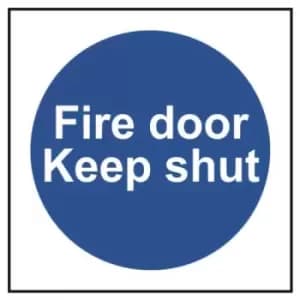 Image of Fire door Keep shut - Sign - PVC (100 x 100mm)