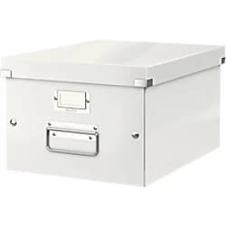 Image of Leitz Click And Store Collapsible A4 Medium Storage Box White