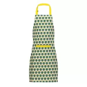 Image of Apron in Green Flower Print