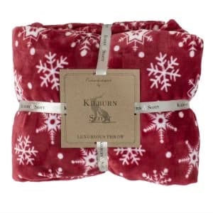 Image of Gallery Snowflake Flannel Throw