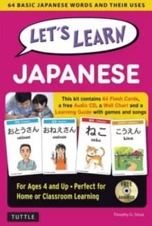 Image of Let's Learn Japanese Kit : 64 Basic Japanese Words and Their Uses (Flash Cards, Audio CD, Games & Songs, Learning Guide and Wall Chart)