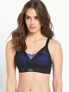 Image of Shock Absorber Active Shaped Support Bra, Black Neon, Size 34Dd, Women