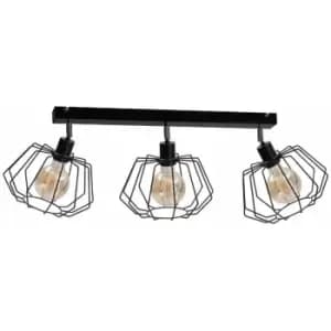 Image of Keter Luna Ceiling Spotlight Bar Black, 63cm, 3x E27