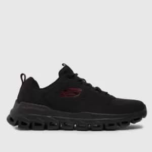 Image of SKECHERS Black Glide-step Fasten Up Trainers