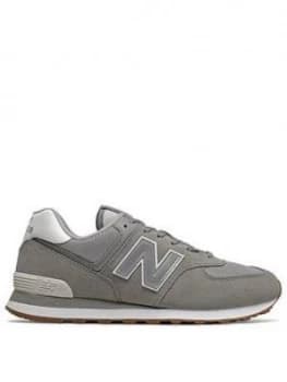 Image of New Balance 574 - Grey/White, Size 11, Men