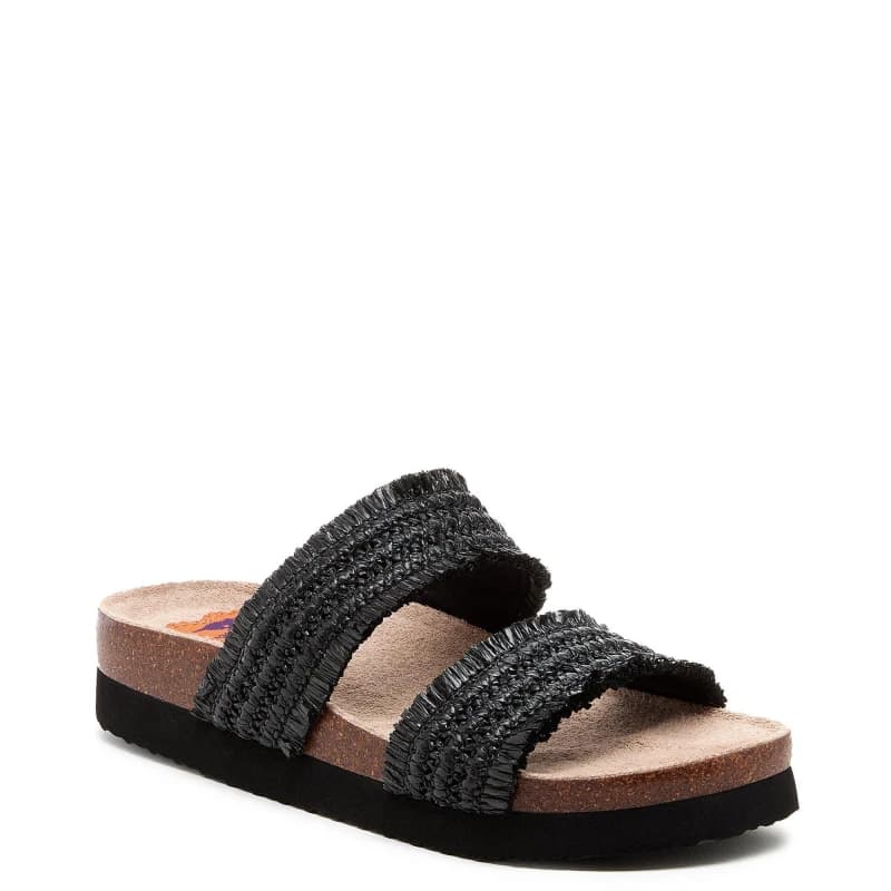 Image of Rocket Dog Aruba Black Raffia Sandals