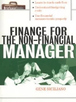 Image of Finance for Non-Financial Managers by Gene Siciliano Paperback