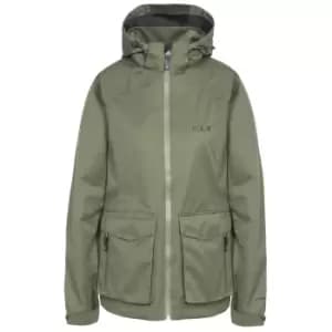 Image of Trespass Womens/Ladies Emeson DLX Hooded Waterproof Jacket (XL) (Moss)