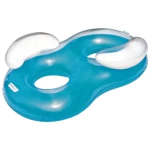 Image of Bestway Inflatable Double Ring Blue 188x117cm