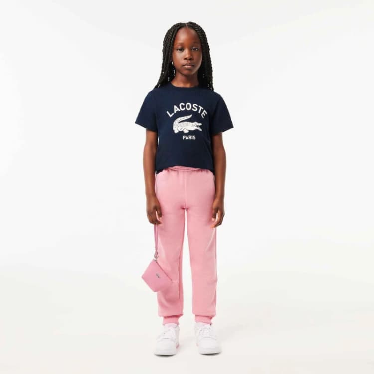Image of Lacoste Big Logo T-Shirt Juniors - Blue Blue 9 - 10 Years