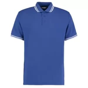 Image of Kustom Kit Mens Tipped PiquA Short Sleeve Polo Shirt (L) (Royal/White)