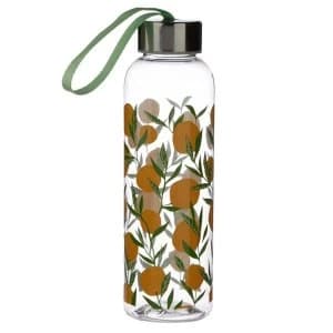 Image of Oranges 500ml Reusable Plastic Water Bottle with Metallic Lid