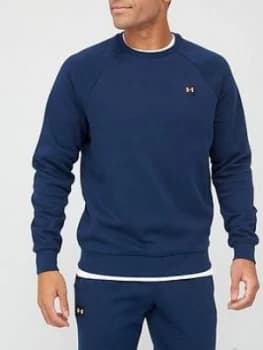 Image of Urban Armor Gear Rival Fleece Crew Sweatshirt - Navy/White