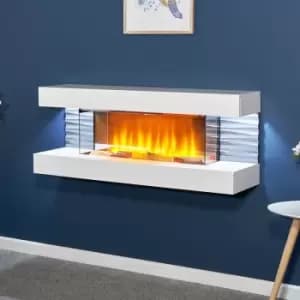Image of WM-9332 Electric Wall Mounted Fireplace Heater White Remote Control - Sureflame