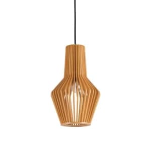 Image of Citrus 1 Light Ceiling Pendant Wood, E27