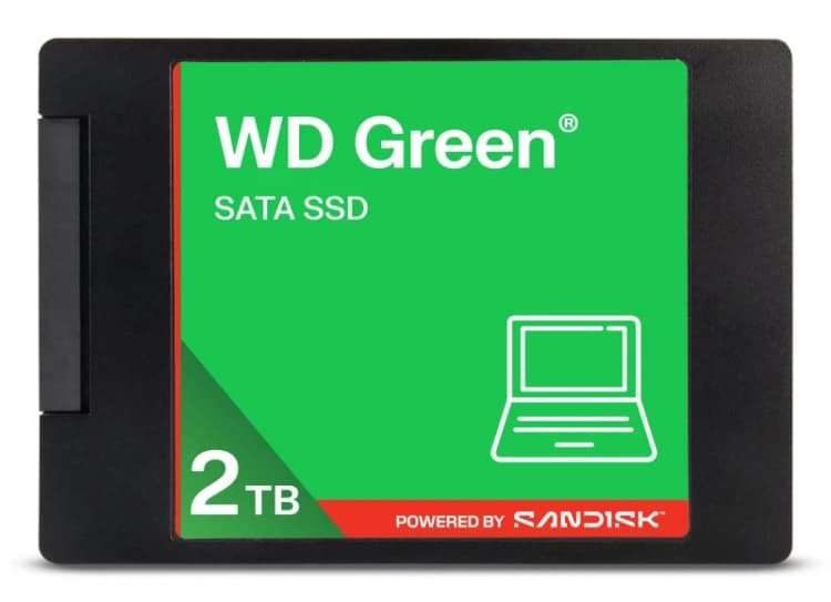 Image of SanDisk SanDisk Green WD SATA SSD 2,5"/7mm POWERED BY 2 TB WDS200T5G0A-00CPT0