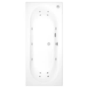 Image of Burford Double Ended Bath with 14 Jet Whirlpool System - 1700 x 750mm