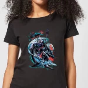 Image of Aquaman Black Manta & Ocean Master Womens T-Shirt - Black