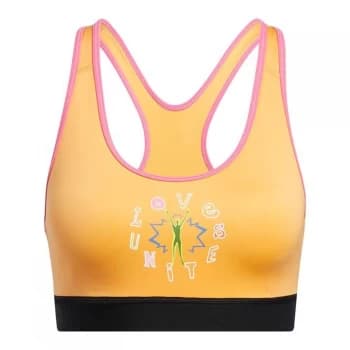 Image of adidas Love Unites Believe This 2.0 Graphic Bra Wo - Hazy Orange