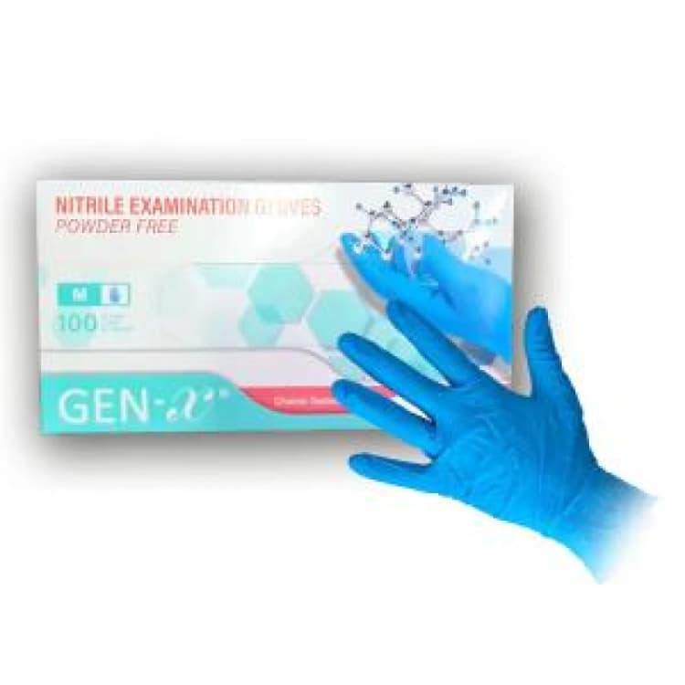 Image of ValueX Nitrile Gloves Blue Medium (Pack 100) NGG100MBU