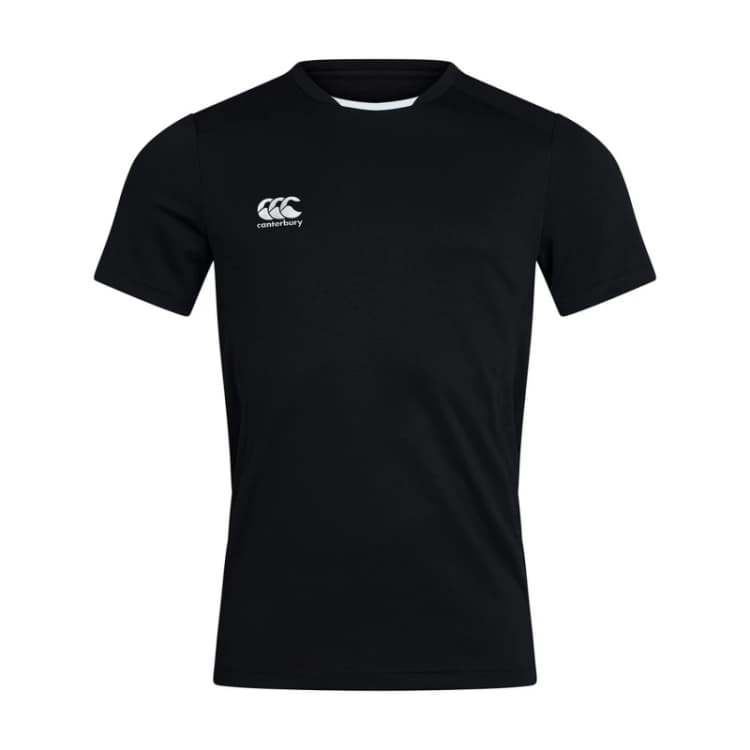 Image of Canterbury Club Dry T-Shirt in Black Size: 4 Years Black Unisex 4 Years