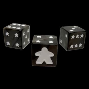 Image of Meeple D6 Dice Set - Black