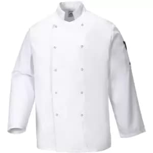 Image of C833WHRXS - sz XS Suffolk Chefs Jacket - White - White - Portwest
