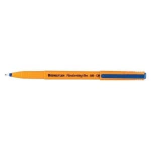 Image of Staedtler 309 Handwriting Pen Fibre Tipped 0.8mm Tip 0.6mm Line Blue 1 x Pack of 10