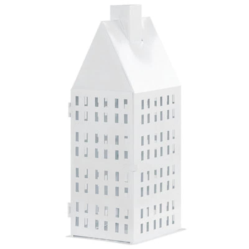 Image of Beliani Lantern Dolok Metal 40 Cm White