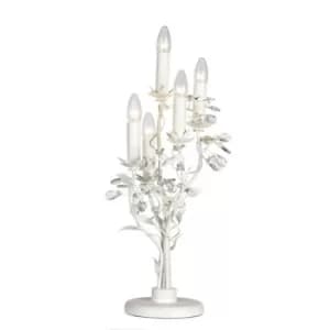 Image of Linea Verdace Michelan 5 Light Table Lamp White Frosted