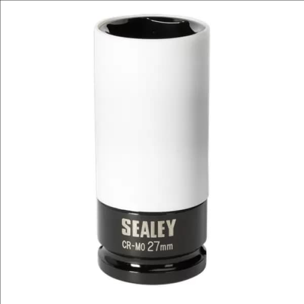 Image of Genuine SEALEY SX03027 Alloy Wheel Impact Socket 27mm 1/2Sq Drive