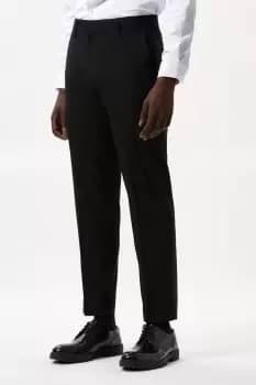 Image of Tailored Fit Black Smart Trousers