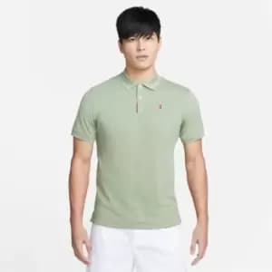 Image of Nike Dri-FIT Slam Mens Tennis Top - White