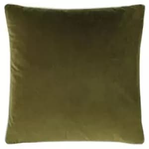 Image of Furn Cohen Velvet Cushion Cover (One Size) (Olive) - Olive
